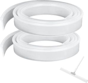 2 Pieces Squeegee Replacement Rubber Blades, 41 Inch Silicone Squeegee Shower Squeegee for Glass Doors, Shower Doors, Windows