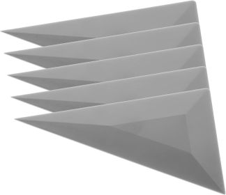 5Pcs Window Tint Squeegee Triangle Contour Squeegee Card Scraper Window Tint Tools Grey Corner Squeegee Vinyl Wrap Tool Kit for Car Wrapping Wind