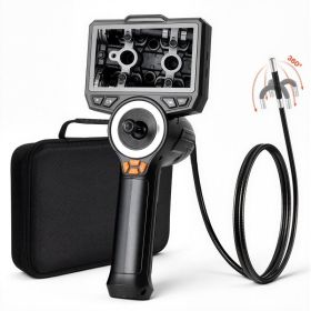 Articulating Endoscope With Light, 4-Way 360 Articulated Borescope, 0.24 Slim Lens 1920 X 1080, 4.5 HD IPS Screen, 8X Zoom Inspection Camera For (Option: Default)