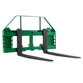 Pallet Fork Frame Attachment With 42-inch Skid Steer Forks For JD Tractors (Option: Default)
